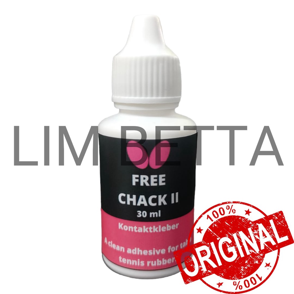 LEM BUTTERFLY FREE CHACK II 30 ML / WGB LEM KARET PINGPONG