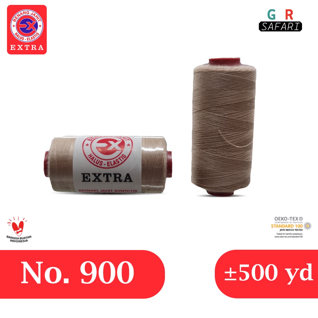 Benang Jahit Extra Warna Krem No. 900 - 500yard