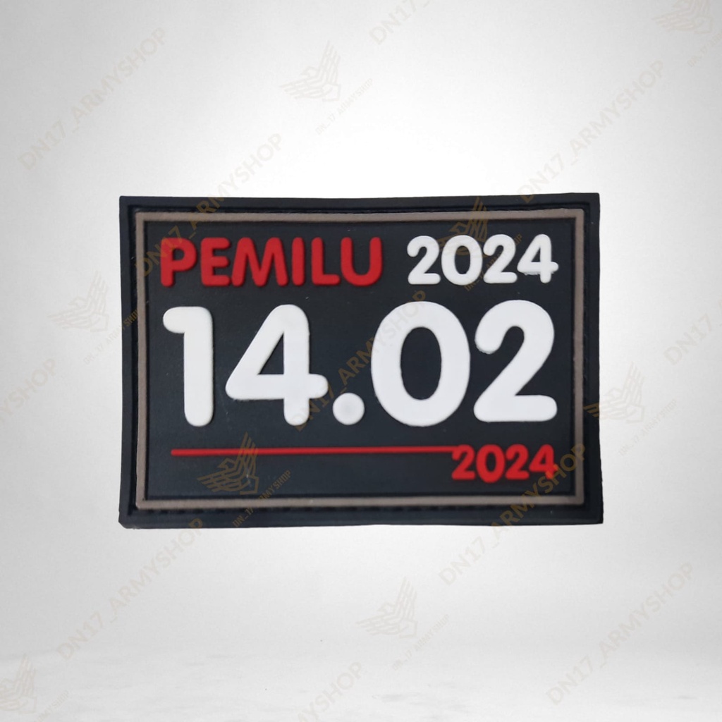 Patch Rubber Logo Sura Sulu Pemilu 2024 Terbaru