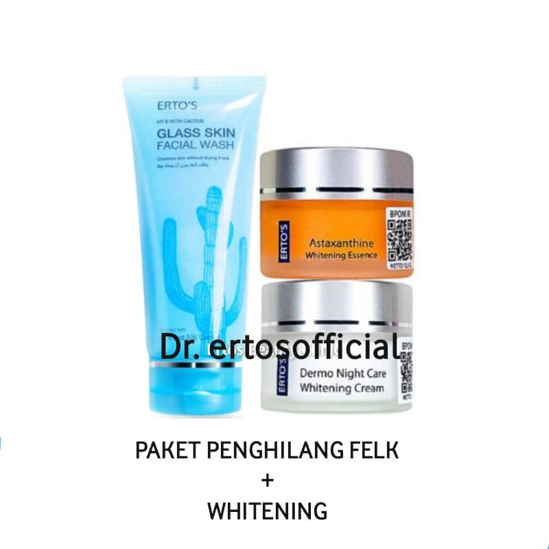 ERTO'S ERTOS PAKET ANTI FLEK DAN WHITENING BASIC SKINCARE ROUTINE