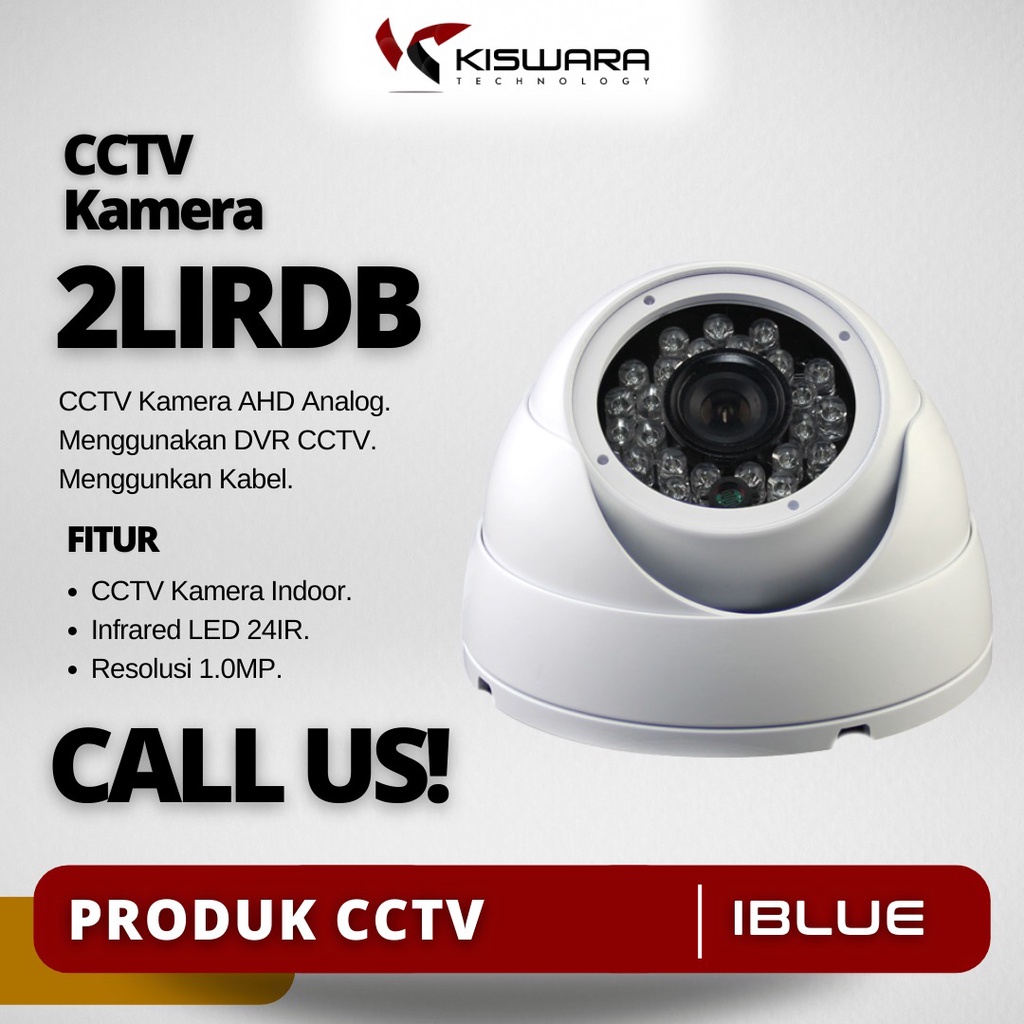 iBlue Kamera CCTV Dome AHD OV 1.0MP 720P 24IR - 2LIRDBAD100B