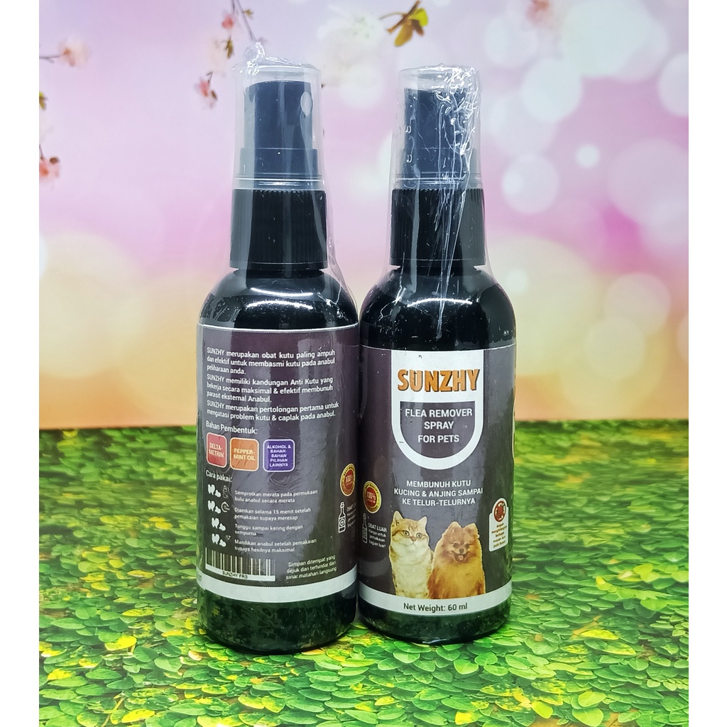 SUNZHY Obat Kutu Spray semprot Kutu Anjing Kucing