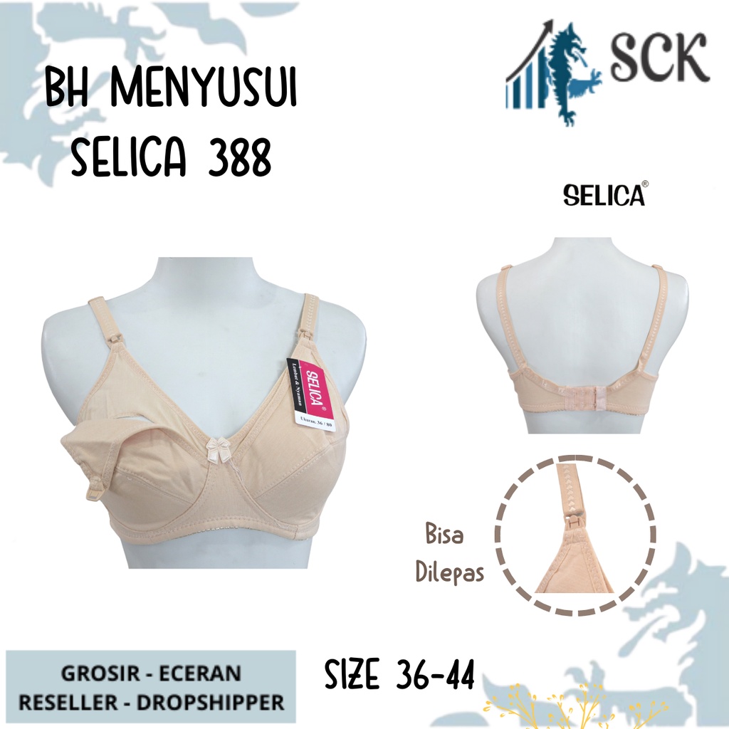 BH SELICA 388 Busa Ada Size 36-44 Warna Untuk Menyusui / Pakaian Dalam MENYUSUI SELICA 388