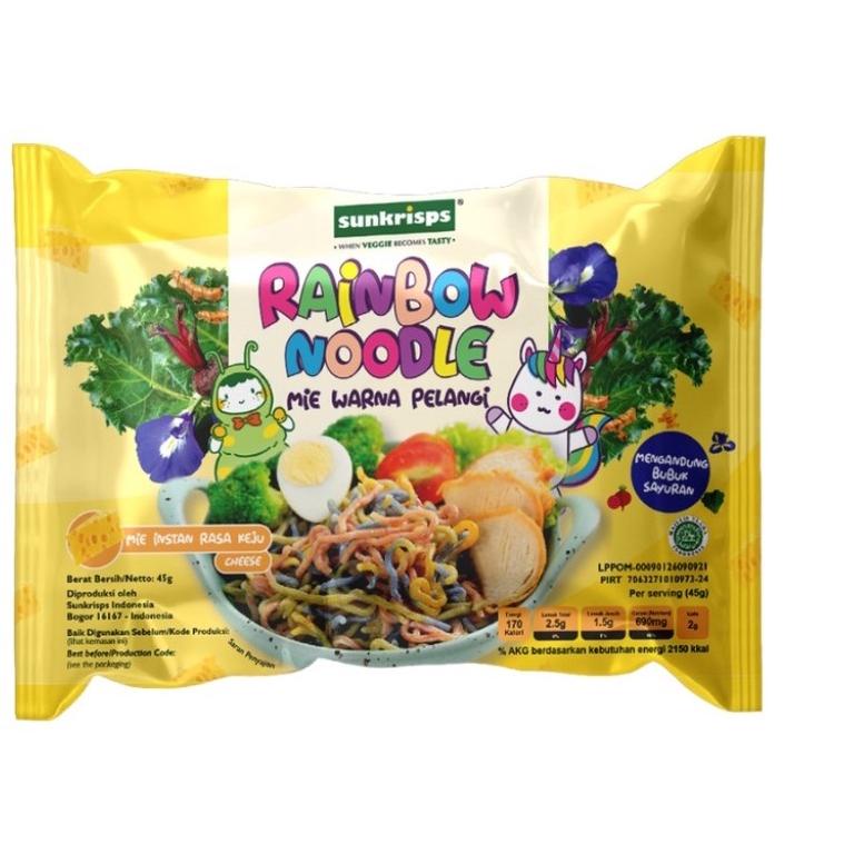 

✓ Sunkrisps Rainbow Noodle | Mie Sehat Pelangi Rasa Keju lemonilo mie anak yummy bites