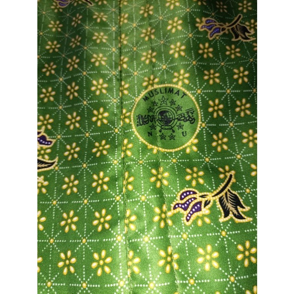 gamis setelan muslimat NU bahan semi sutra pekalongan