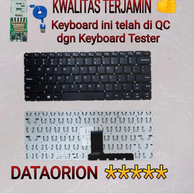 ⅍ KEYBOARD LAPTOP LENOVO Ideapad 110--14AST 110-14ISK 110-14IBR tombol power ☏