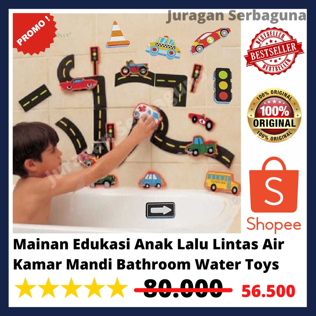 Mainan Edukasi Anak Lalu Lintas Air Kamar Mandi Bathroom Water Toys