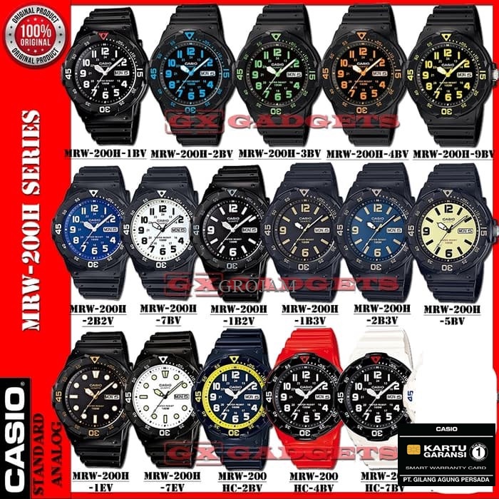 CASIO MRW 200H MRW-200H ORIGINAL GARANSI RESMI