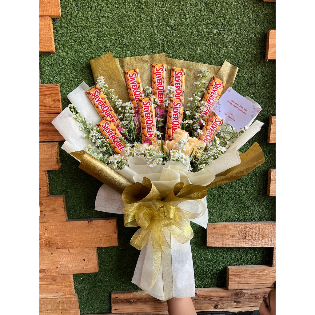 

Bucket Cokelat Silverqueen /Kado/Valentine/Ulangtahun