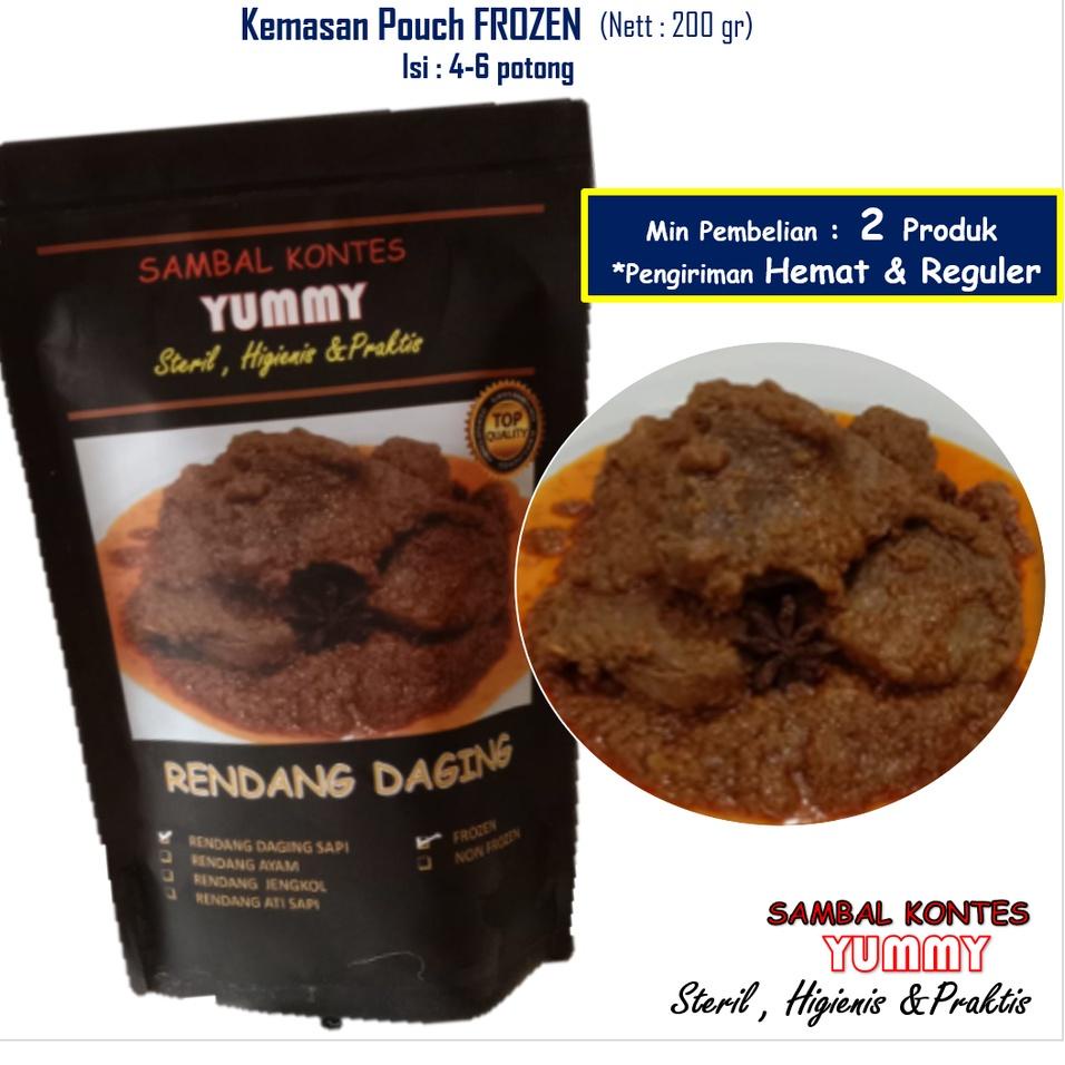 

✨MEGA ⚡ALE✨ Rendang Sapi /Rendang praktis/Rendang sapi kemasan frozen /Rendang sapi kemasan/Rendang padang/Rendang minang/Rendang semi basah