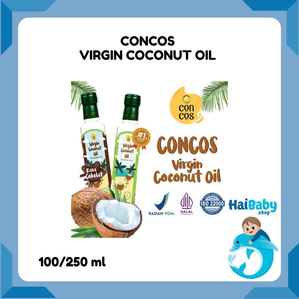 

CONCOS VCO For Kids Virgin Coconut Oil Minyak Kelapa Murni / Coklat untuk Anak dan Dewasa