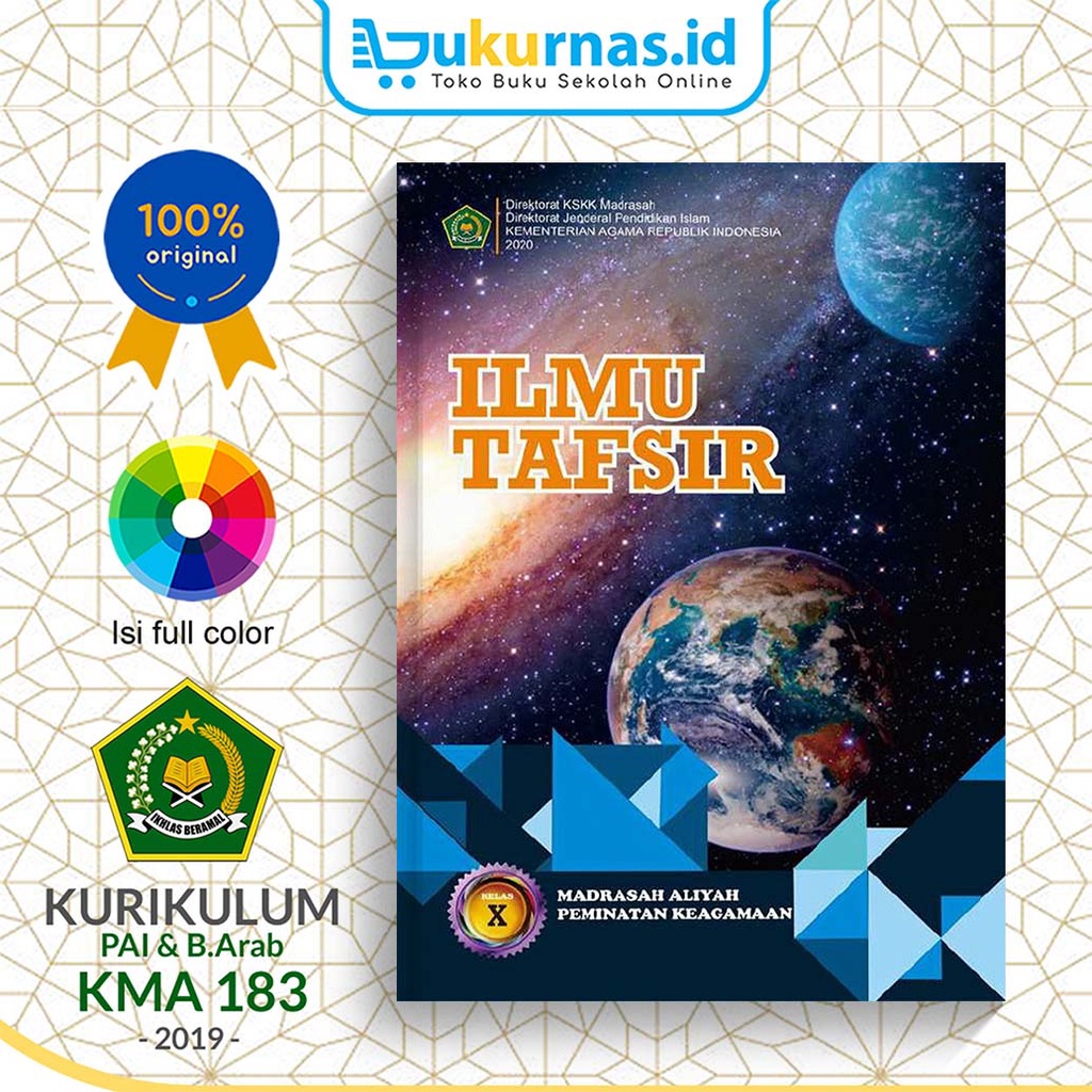 Buku Siswa Ilmu Tafsir Peminatan Keagamaan Kelas 10 MA KEMENAG KMA 183