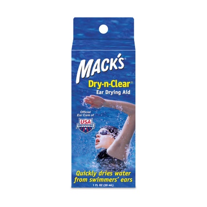 Macks Dry n Clear keringkan air ditelinga dengan cepat untuk telinga perenang watersport diving mandi made in USA