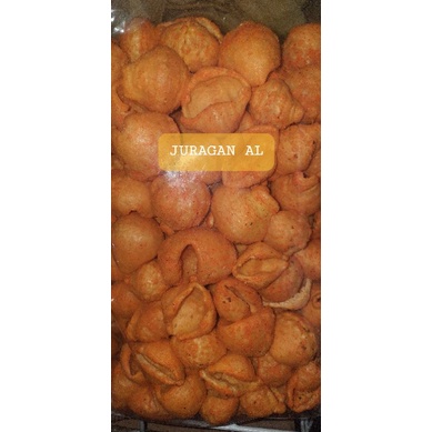 

Krupuk keong Rambo Pedas Gurih 250gr. kerupuk kripik Rasa pedas daun jeruk