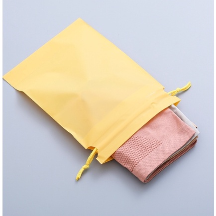 PREMIUM DRAWSTRING POUCH BAG TAS SERUT PACKAGING MAKEUP KANTONG TRAVEL WARNA PASTEL SEBAGUNA BAHAN TEBAL ORGANIZER BAG | FADHILAH SHOP BJB