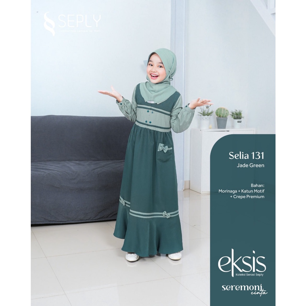 SARIMBIT SEPLY EKSIS 213 GAMIS MEYRA 141/SELIA 131 &amp; KOKO KASEO 186/ KLIKO 134 JADE GREEN TERBARU 2023