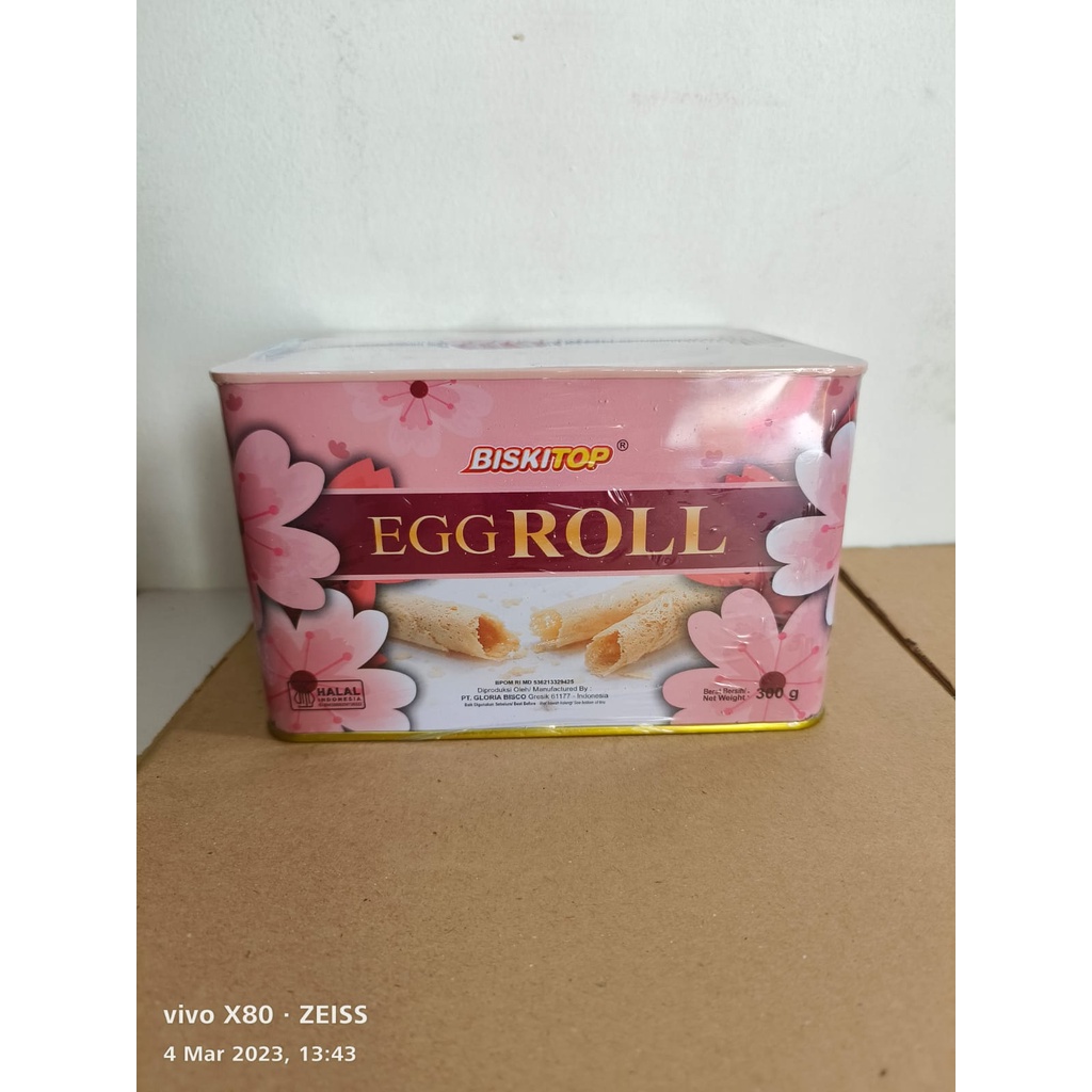 Biskitop Egg Roll 300 gr/Biskuit