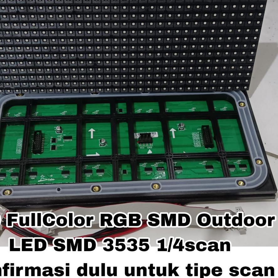 ➹ Modul Panel LED P10 RGB SMD Full Color Outdoor Videotron Murah ✷