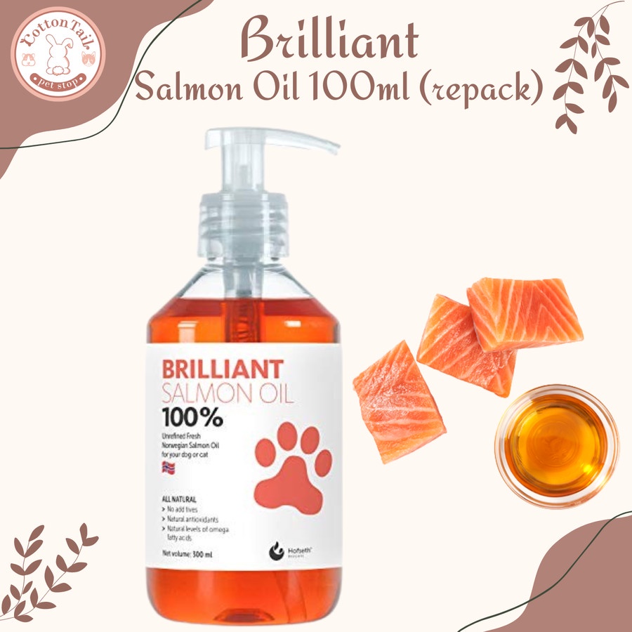 Brilliant Salmon Oil For Dog Cat - Vitamin Omega Anjing Kucing 25ml (REPACK)