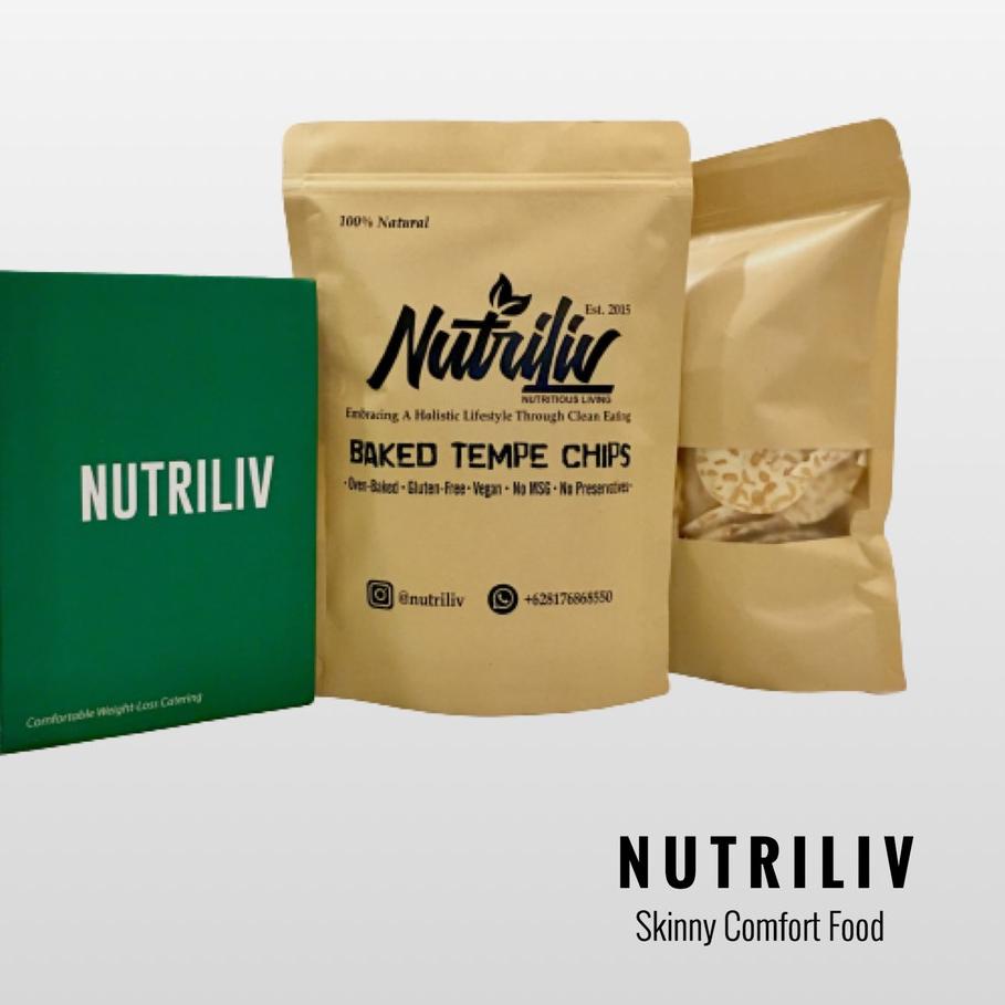 

℮ 3 Bungkus Nutriliv Baked Tempe Chips Keripik Tempe Panggang ❉