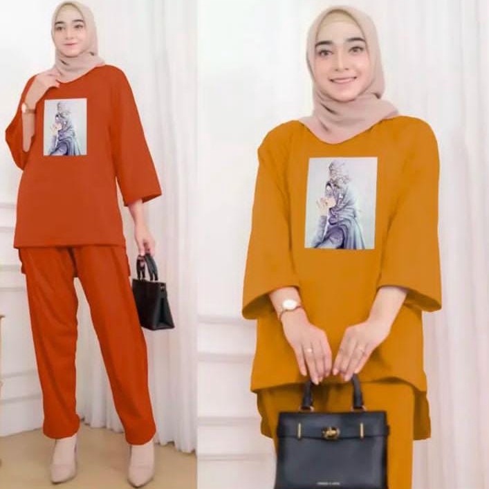 ONE SET OVERSIZE HIJAB QUEEN / SETELAN OVERSIZE HIJAB QUEEN