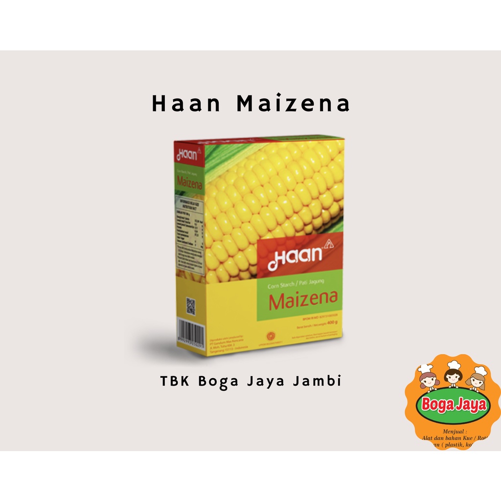 

HAAN MAIZENA/PATI JAGUNG/CORN STARCH [KEMASAN 150gr/400gr]