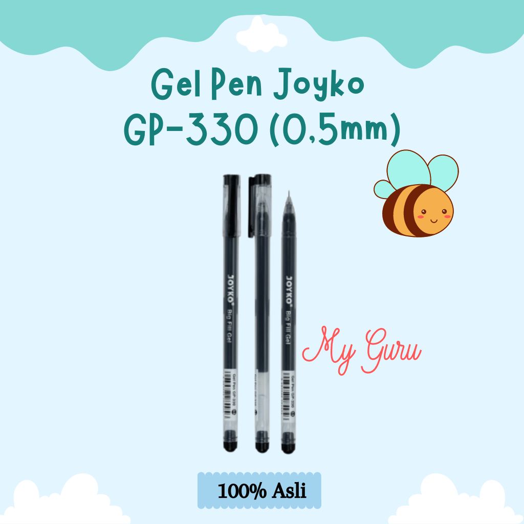 

[PCS] JOYKO GEL PEN / JOYKO PULPEN / JOYKO PENA GP-330 0.5 MM HITAM