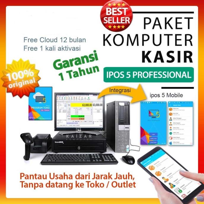 Paket komputer Kasir full set