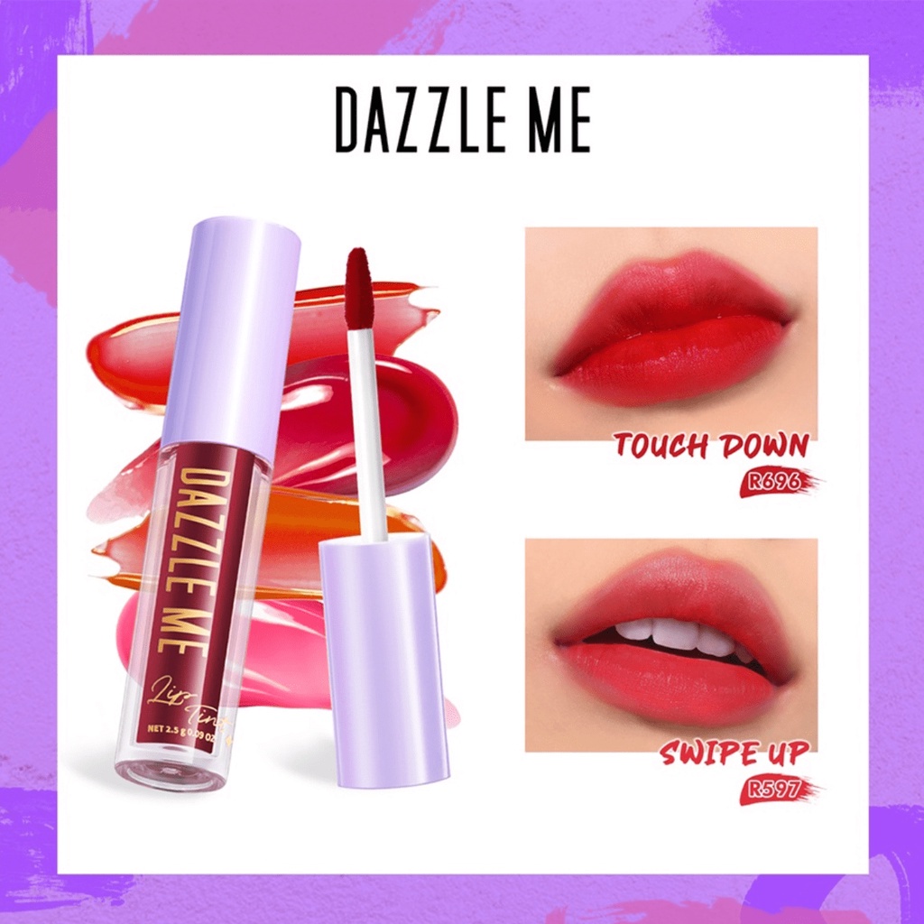 DAZZLE ME Ink-Licious Lip Tint - Pigmented Longlasting 12Jam