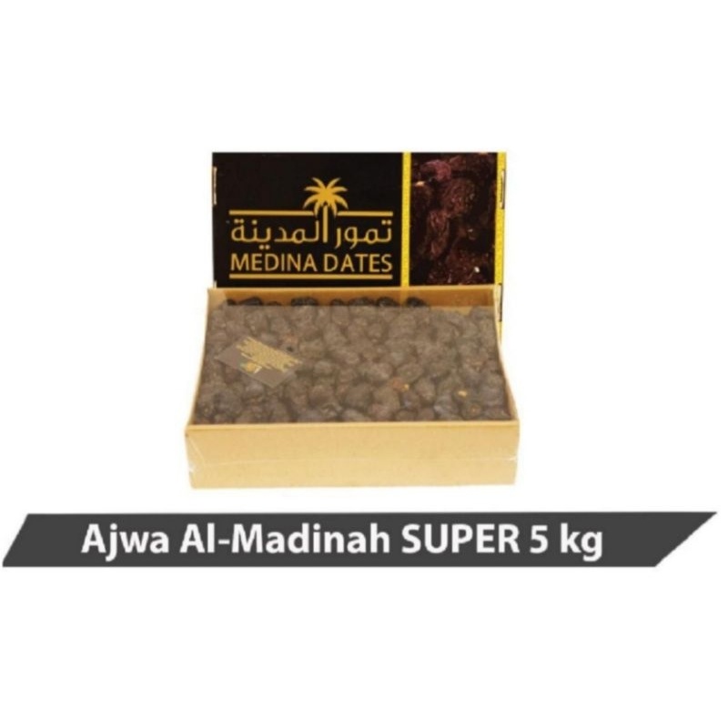 

Ajwa Al Madinah Dates Dus Hitam 5Kg