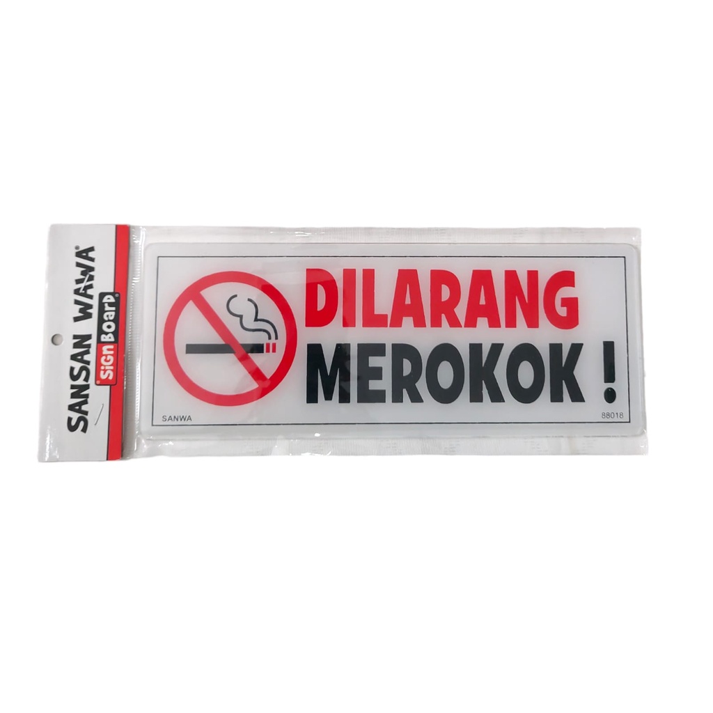 Tempelan dinding acrylic / Sticker papan sign board akrilik / Label Sansan Wawa