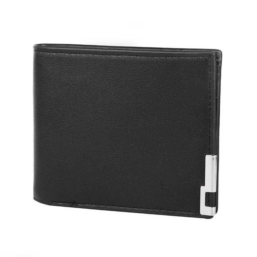 Dompet Pria Bahan Kulit Leather Wallet - QB04 - Black