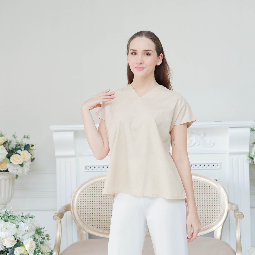 VELOVE - V1094 Claire Top / Atasan Blouse Wanita - 4 COLOR
