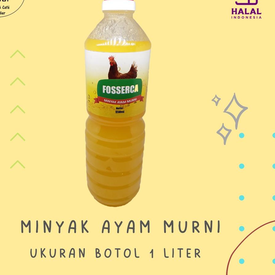 

► Minyak Ayam MURNI untuk Masak / Chicken Fat Cooking Oil for Cooking 1 Liter ♝