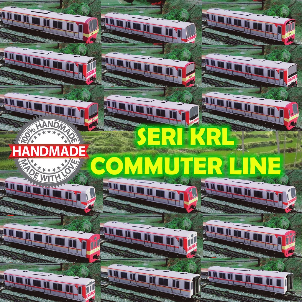 Kereta Api Indonesia Seri KRL (Handmade)