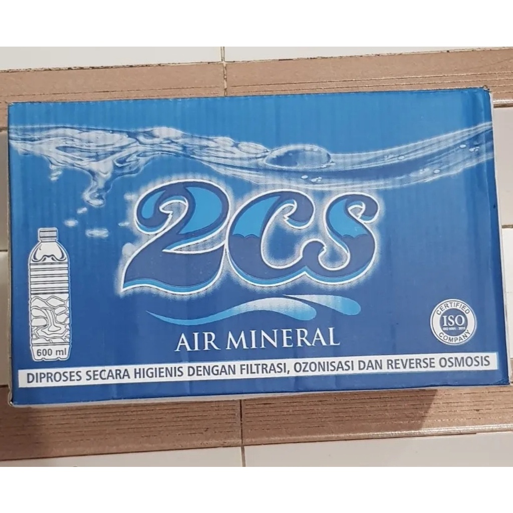 2 CS Botol 600ml Air Mineral isi 24 BTL (1 Dus)