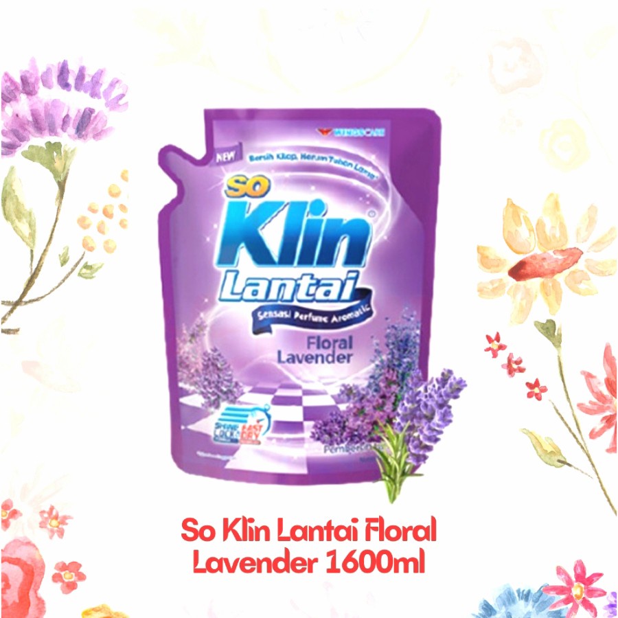 SoKlin Pembersih Lantai Refil 1600ml