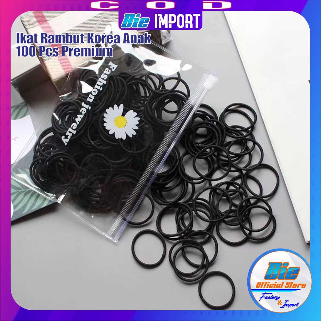 Isi 100 Pcs Ikat Rambut Anak Premium Korean Style Import