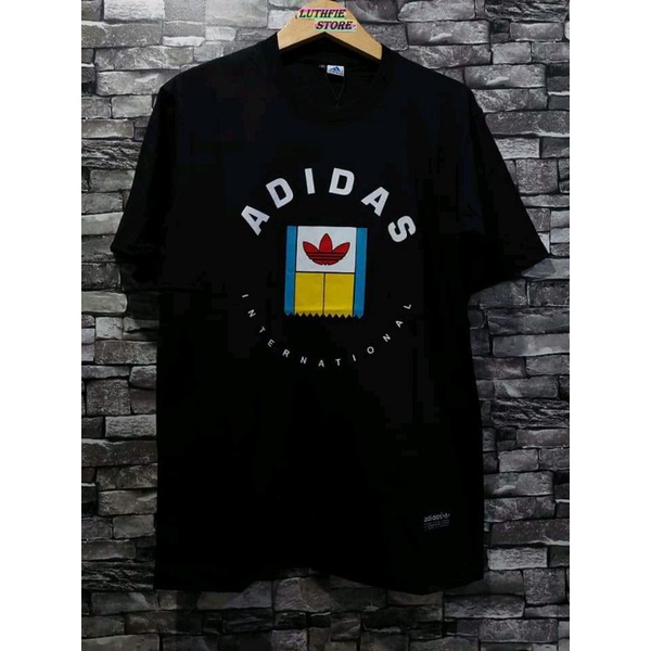 BAJU KAOS T-SHIRT DISTRO KEREN PRIA WANITA ADIDAS COTTON COMBED 30s