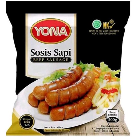 

Yona sosis bakar jumbo isi 6pcs 500gr