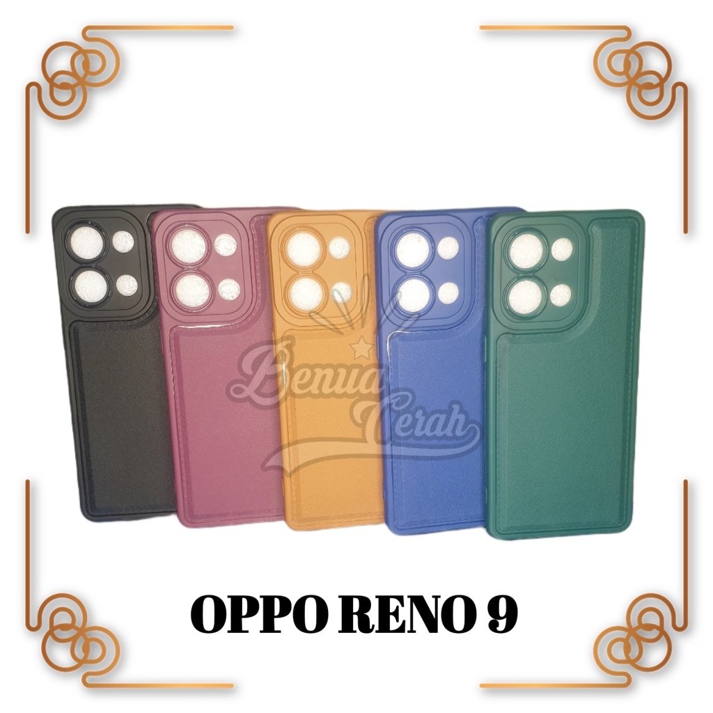 SOFTCASE OPPO RENO 9 5G / RENO 9 PRO 5G CASE LEATHER PRO SOFTCASE NEW - BCR