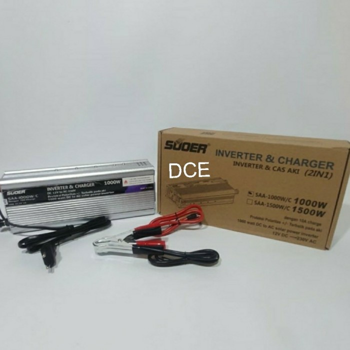 Souer INVERTER 1000W +Charger Aki SAA-/C 10A 2in1 INVERTER Charger AKI