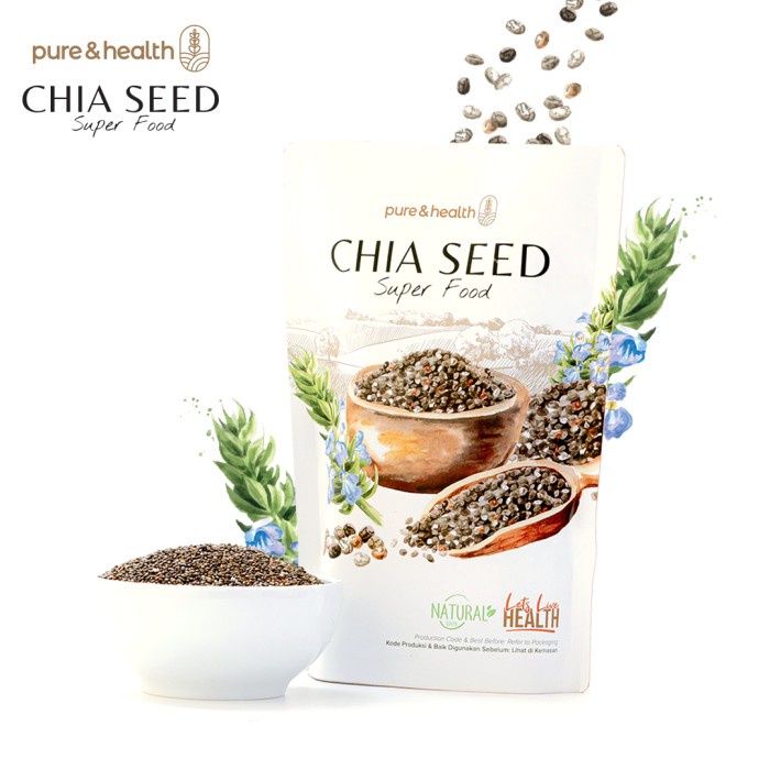 

[Ready-Stock] Biji Chia Seed 500g Organik Black Chiaseed Original Natural Super Food