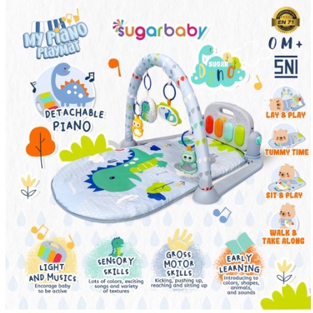 Sugarbaby Piano music Playmat Baby Playgym Sugar Baby Baby musical play gym mainan baby musical playgym baby