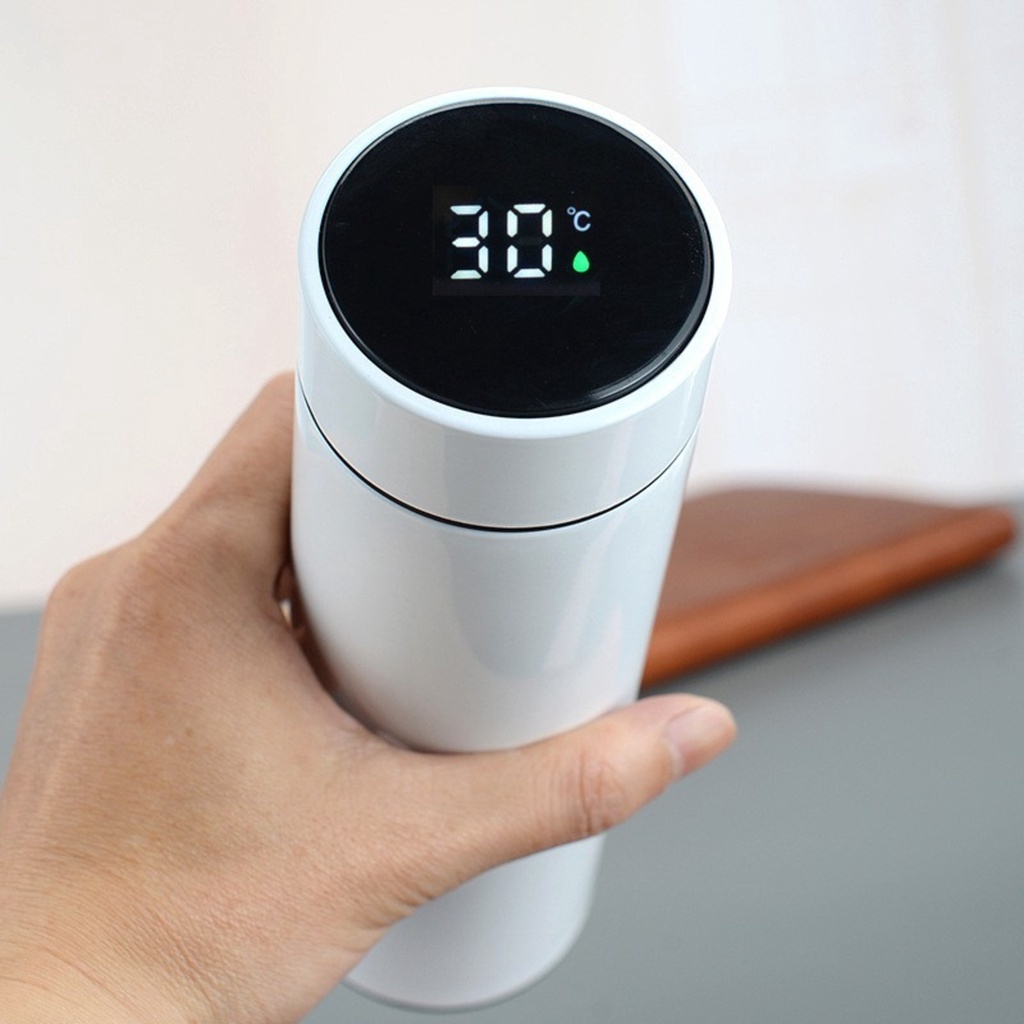 Termos Suhu Led 500ML Botol Minum Stainless Dengan Pengukur Suhu Thermos Led Smart Cup Temperature Display