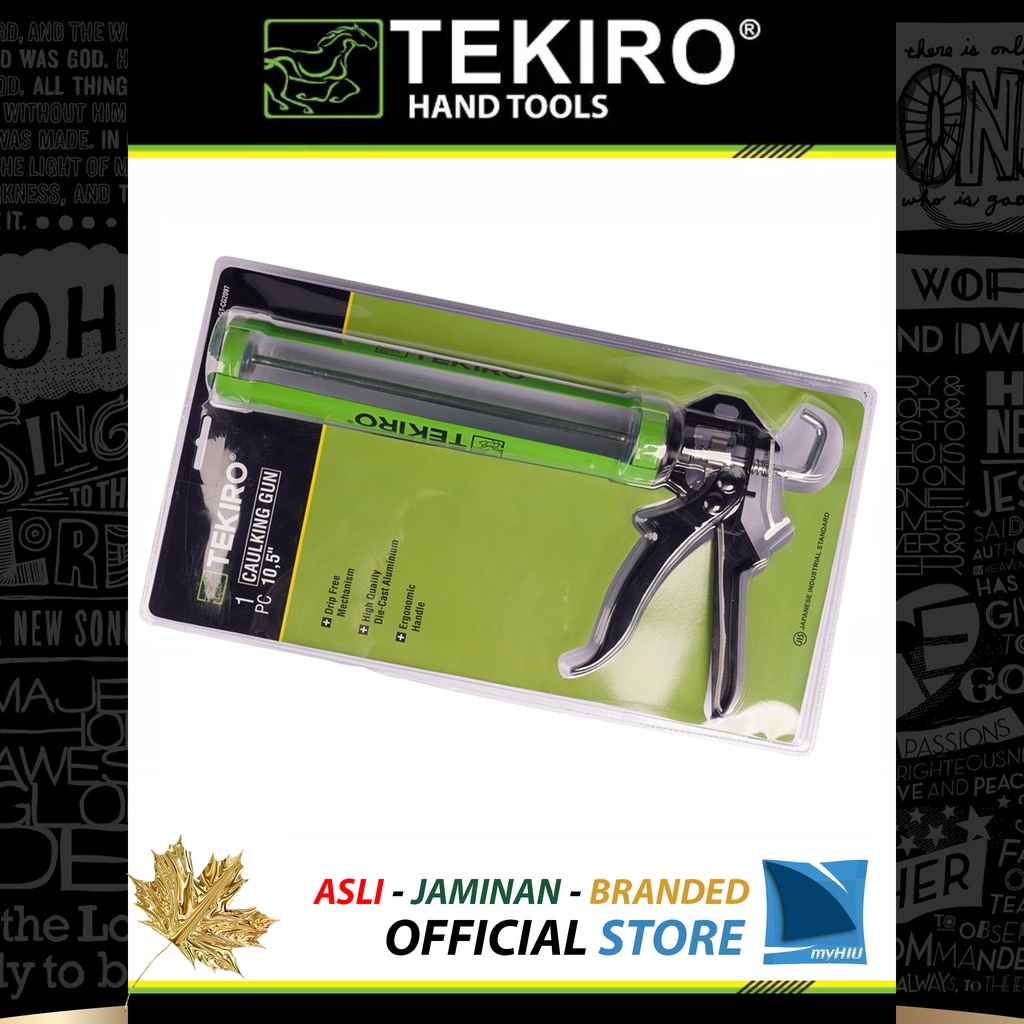 Tembakan Lem Kaca 10,5&quot; inch TERBAIK - CAULKING GUN SEALANT TEKIRO