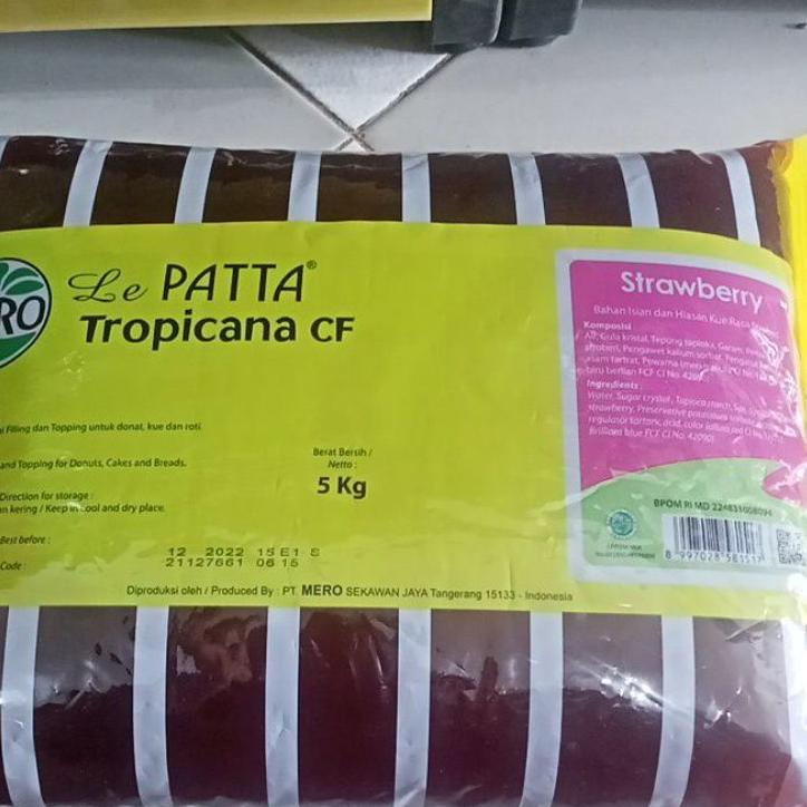 

❆ selai strawberry lepatta cf 5kg slai 1pak ▼