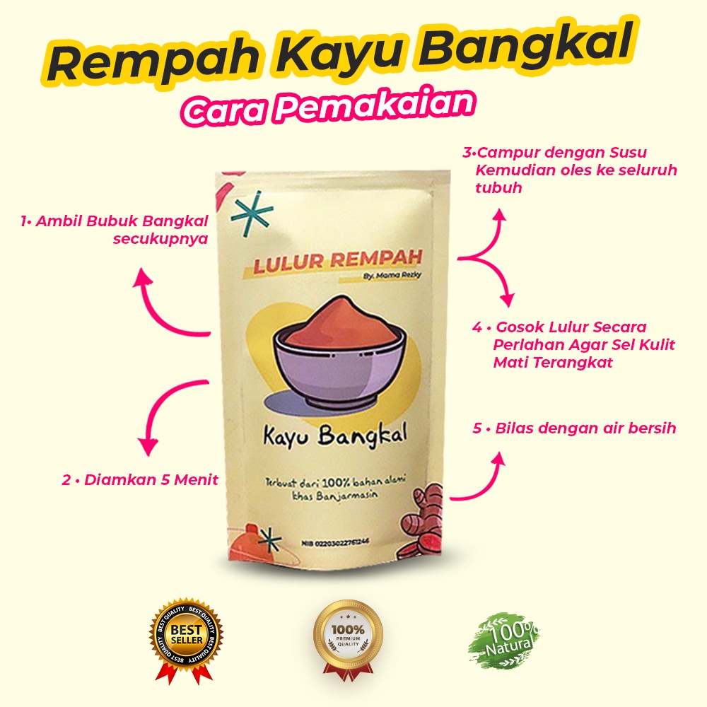 LULUR REMPAH KAYU BANGKAL / LULUR PEMUTIH / KAYU BANGKAL / LULUR VIRAL / LULUR ORGANIK PEMUTIH-5
