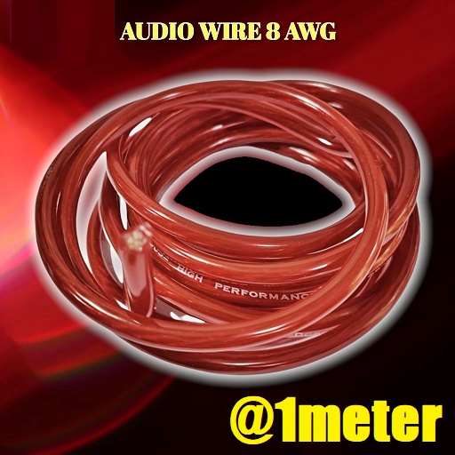 Kabel Eceran AWG8 Cable Silicone Wire Power Mobil DC Strum Stroom Eceran AWG 8  @1Meter Tahan Panas