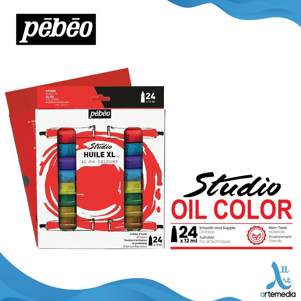 

Cat Minyak Pebeo Studio Oil Paint 24x12ml Tube Set